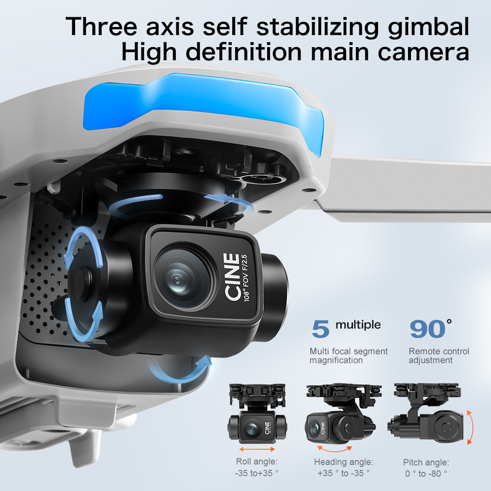 S-X1 MAX GPS-drone met 3-assig - Drone Gimbal 3 Axis recensie en prijs